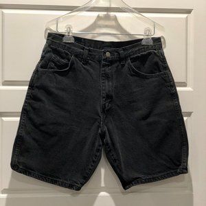 Vintage Black Wrangler Jean Shorts